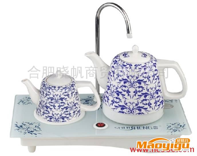 供應(yīng)xof自動抽水電水壺、禮品、商務(wù)禮品、家電，青花瓷壺