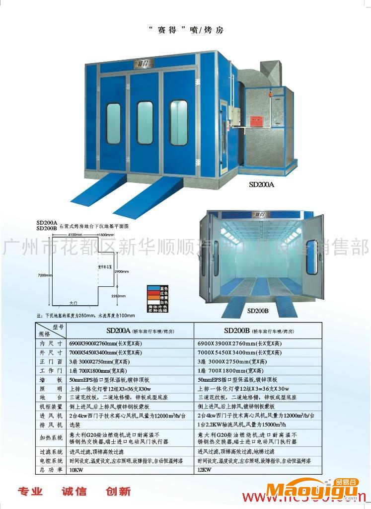 供應賽得SD200A烤漆房