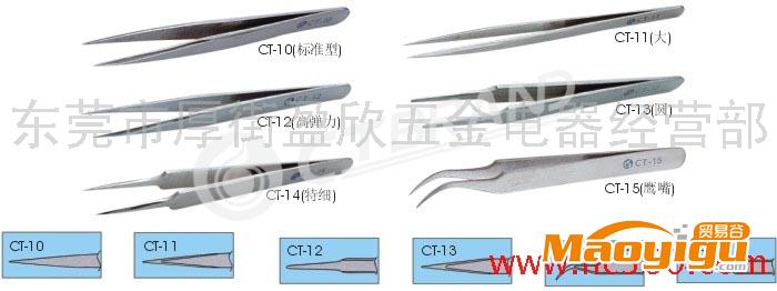 供應(yīng)美國(guó)CT-10精密鑷子、防腐蝕、耐酸、防磁不銹鋼鑷子