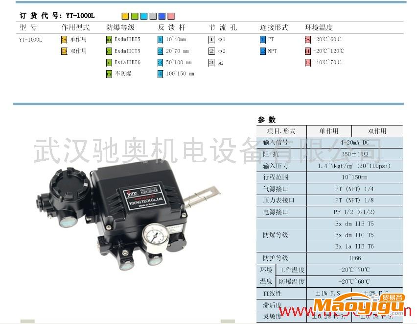 供應(yīng)YTCYT-1000RDI412定位器