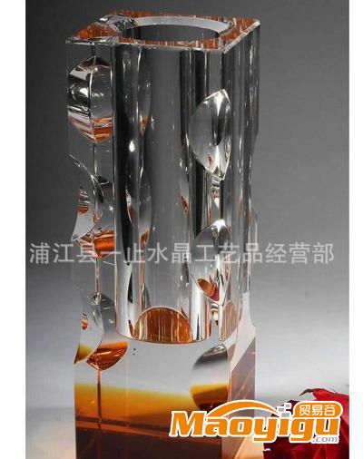 【廠家直銷】水晶花瓶工藝品  水晶工藝品   水晶獎(jiǎng)杯  水晶獎(jiǎng)牌