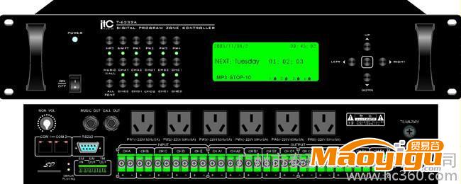 供應(yīng) ITC T-6232A 數(shù)碼編程分區(qū)控制器 公共廣播系統(tǒng)