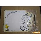 供應(yīng)彩色印刷促銷禮品 SNOOPY 磁性寫(xiě)字板