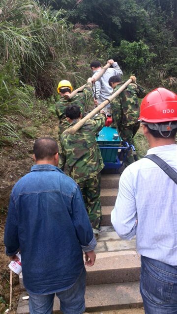 安徽省蕪湖市代替炮錘敲打巖石的爆破機(jī)械